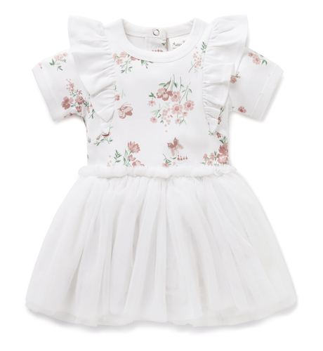 Aster & Oak Primrose Tutu Dress - White