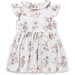 Aster & Oak Primrose Button Dress - White