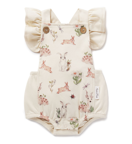 Aster & Oak Prairie Ruffle Playsuit - Blush