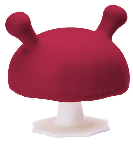 Mombella Mushroom Soother Teether - Chimney Red