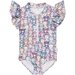 Huxbaby Rainbow Bear Frill Zip Swimsuit