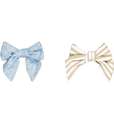 Huxbaby Stripe/Daisy 2Pk Hair Bow