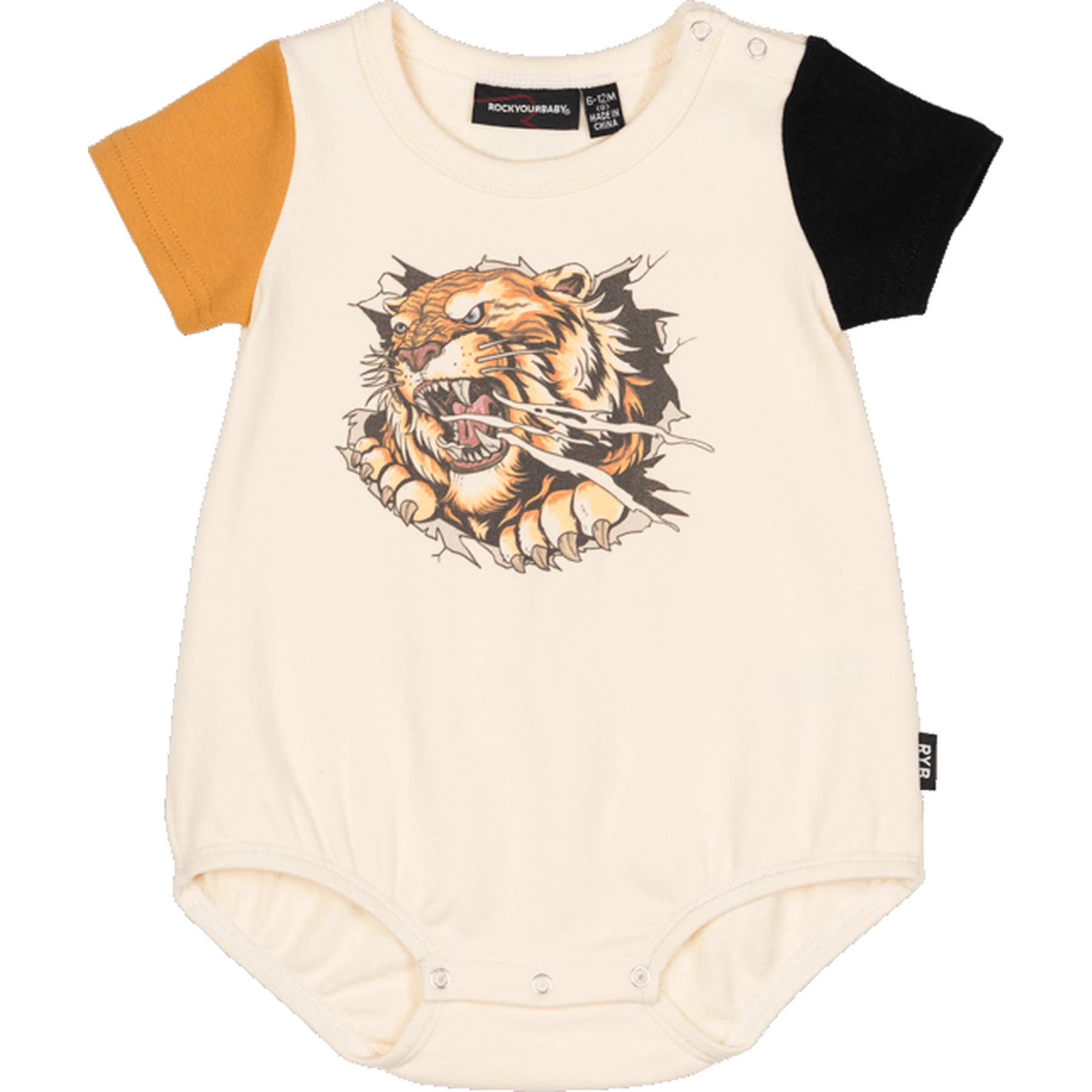 Rock Your Baby Easy Tiger S/S Bodysuit CLOTHING-BABY-Baby All In