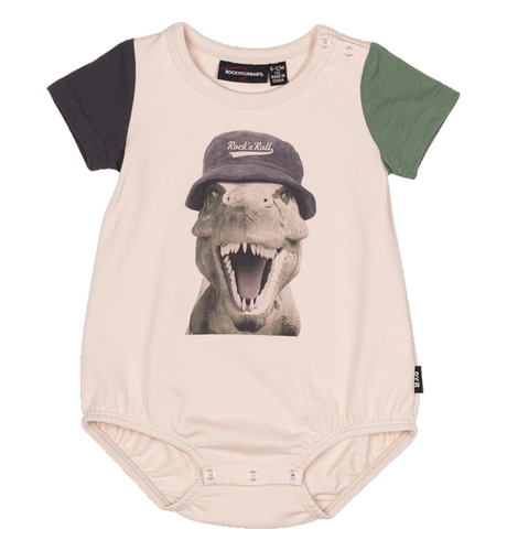 Rock Your Baby Rock n Roll Rex S/S Bodysuit