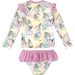 Rock Your Kid Sorbet Unicorn Lined L/S Rashie Set