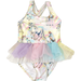 Rock Your Kid Sorbet Unicorn Tulle Lined Swim One-Piece