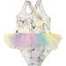 Rock Your Kid Sorbet Unicorn Tulle Lined Swim One-Piece