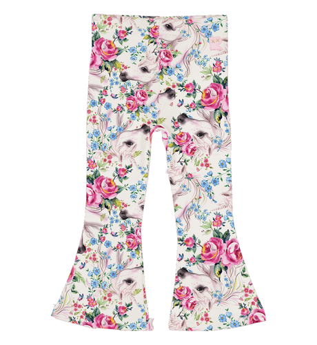 Rock Your Kid Unicorn Lullaby High Waisted Flares