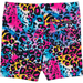 Rock Your Kid Blue Miami Leopard Bike Shorts