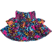 Rock Your Kid Blue Miami Leopard Rara Skirt