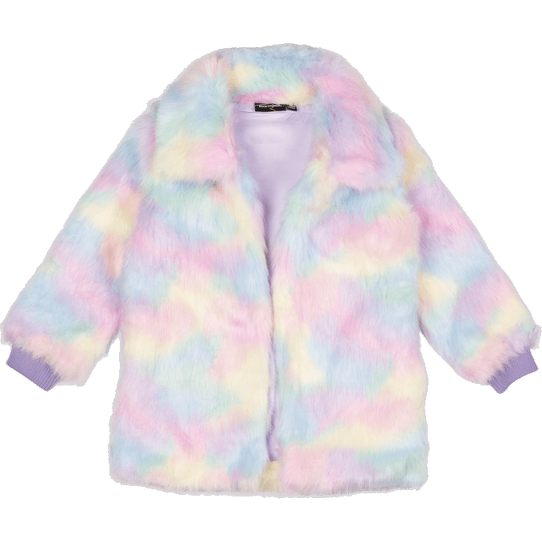 Rock Your Kid Lined Unicorn Faux Fur Jacket CLOTHING GIRL Girls Jackets Zip Ups Kids Clothing NZ Shop Online Kid Republic W23 Rock Your Kid D2 BLACK