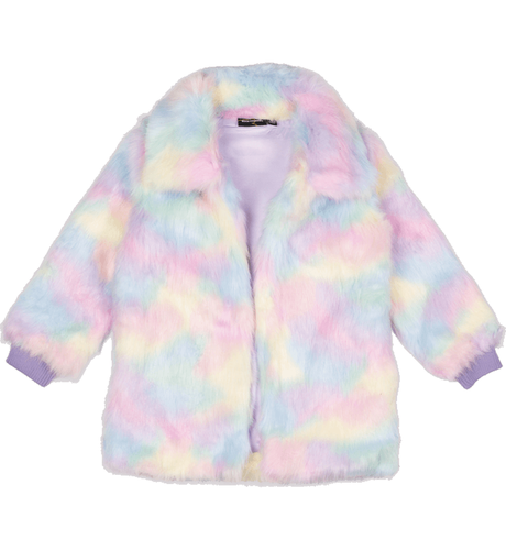 Rock Your Kid Lined Unicorn Faux Fur Jacket