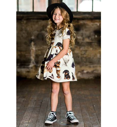 Rock Your Kid Puppies S/S Dress