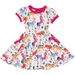 Rock Your Kid Parade S/S Ringer Waisted Dress