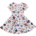 Rock Your Kid Pups S/S Ringer Waisted Dress