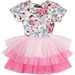 Rock Your Kid Unicorn Lullaby S/S Tiered Circus Dress