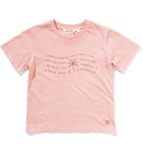 Missie Munster Sunshine Poem Tee - Coral