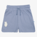 The Girl Club Blue Cotton Rib Simple Shorts