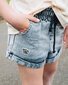 The Girl Club Vintage Black Denim Shorts