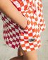 The Girl Club Checker Muslin Simple Shorts