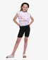 The Girl Club Black Cotton Rib Stretch Shorts