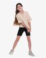 The Girl Club Black Cotton Rib Stretch Shorts