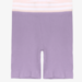 The Girl Club Lilac Cotton Rib Stretch Shorts