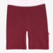 The Girl Club Dark Plum Cotton Rib Stretch Shorts