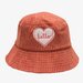 The Girl Club Hello Patch Terracotta Cord Sun Hat