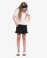 The Girl Club Black Cotton Rib Top Knot Headband