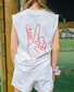 The Girl Club Peace + Love Tie Dye Tank - Purple + White