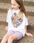 The Girl Club Queen of The Jungle Relaxed Tee - White