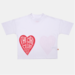 The Girl Club Heart Relaxed Tee - White