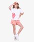 The Girl Club Heart Relaxed Tee - White