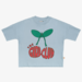 The Girl Club Cherry Relaxed Tee - Blue