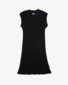 The Girl Club Black Cotton Rib Relaxed Tank Dress