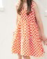 The Girl Club Checker Muslin Cross Over Play Dress