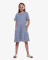 The Girl Club Blue Cotton Rib Relaxed Play Dress