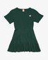 The Girl Club Deep Green Cotton Rib T-Shirt Panel Dress