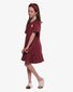 The Girl Club Dark Plum Cotton Rib T-shirt Panel Dress