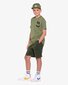 Band of Boys Army Green Seam Front Shorts