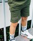 Band of Boys Army Green Seam Front Shorts