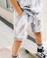 Band of Boys Grey Tie Dye Jogger Shorts