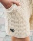 The Girl Club Lace Knit Relaxed Shorts - Cream
