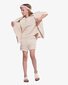 The Girl Club Lace Knit Relaxed Shorts - Cream