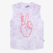 The Girl Club Peace + Love Tie Dye Tank - Purple + White