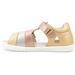 Bobux Kid+ Mirror Sandal - Pale Gold + Rose Gold Stripe