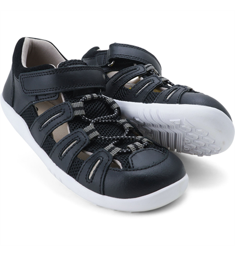 Bobux Kid+ Summit Sandal - Black + Charcoal