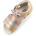 Bobux iWalk Mirror Sandal - Pale Gold + Rose Gold Stripe