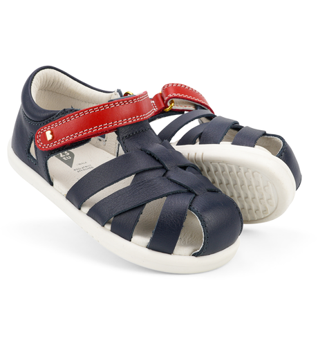 Bobux iWalk Tropicana II Sandal - Navy + Red